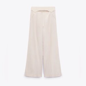 Zara Vented Wide-Leg Pants - Size XS